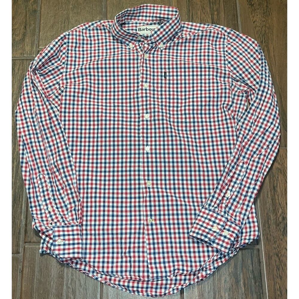 Barbour Fell Performance Regular Fit Gingham Shirt - Size S